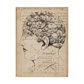 Trademark Fine Art Jennifer Goldberger 'Phrenology Book Page' Canvas Art, 18x24 WAG09746-C1824GG